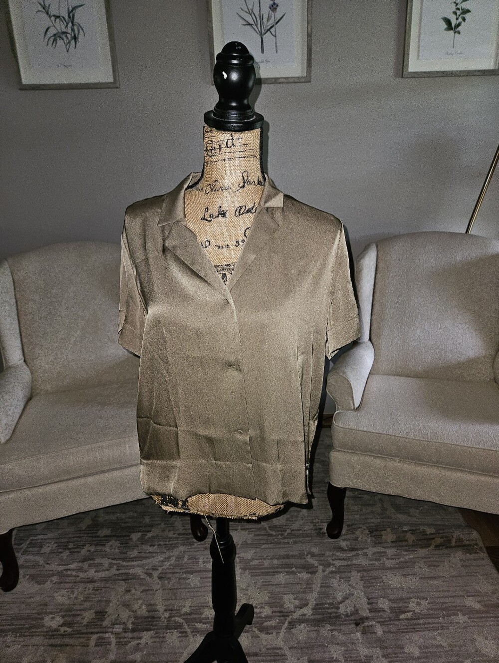 Quince Silk Blouse Dogwood